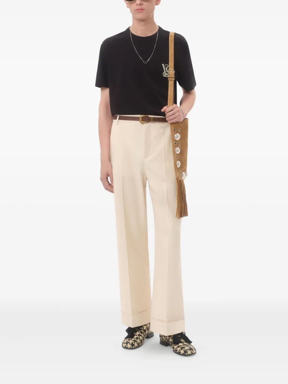 `VLTN` Print Regular T-Shirt - 2