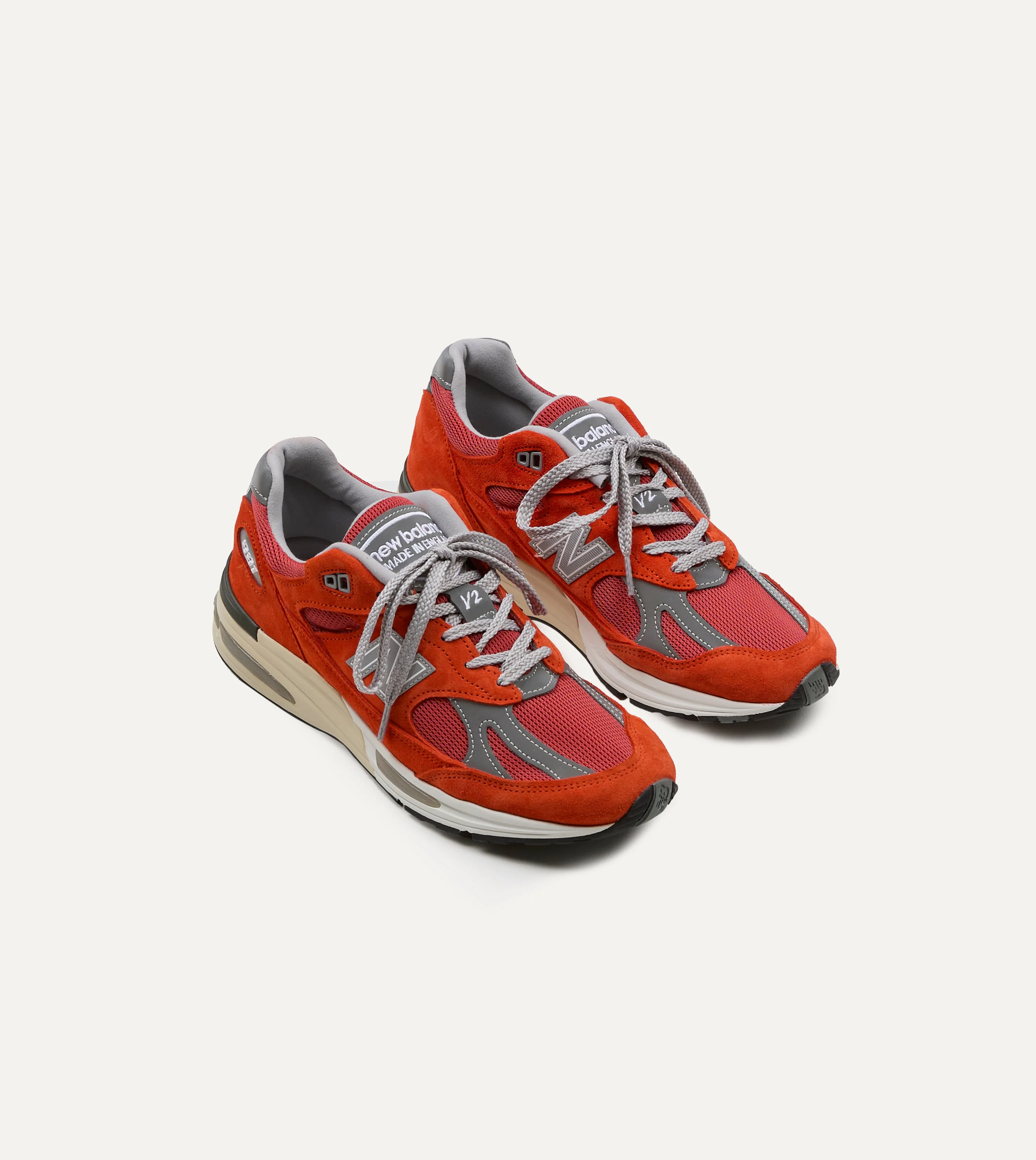 New Balance 'Vibrant Chroma' Fire Whirl Made in UK 991v2 Trainers - 1