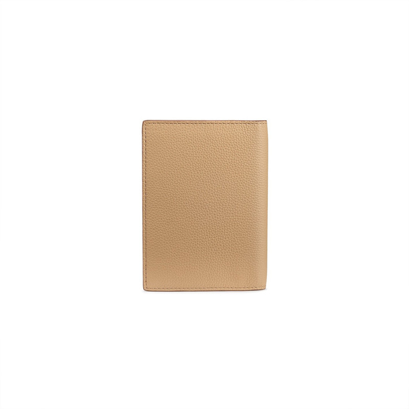 Beige tumbled leather passport case 4