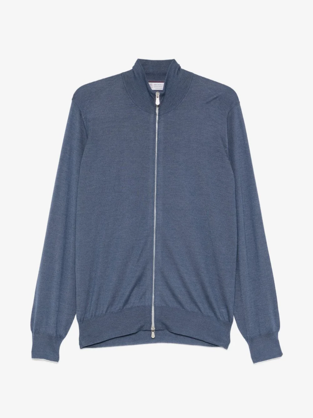 long-sleeve zip-fastening cardigan - 1