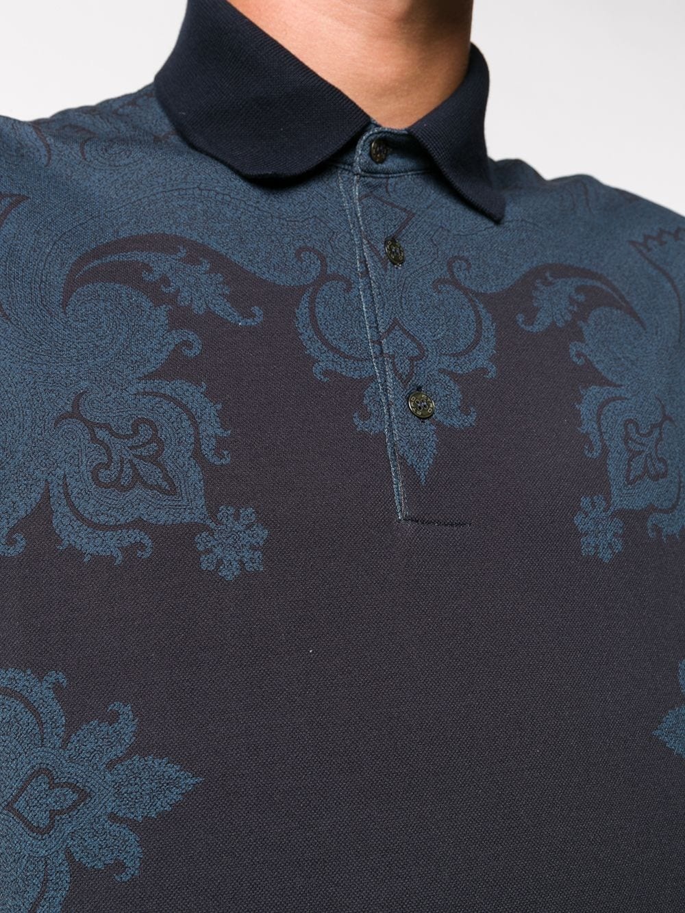 paisley-print cotton polo - 5