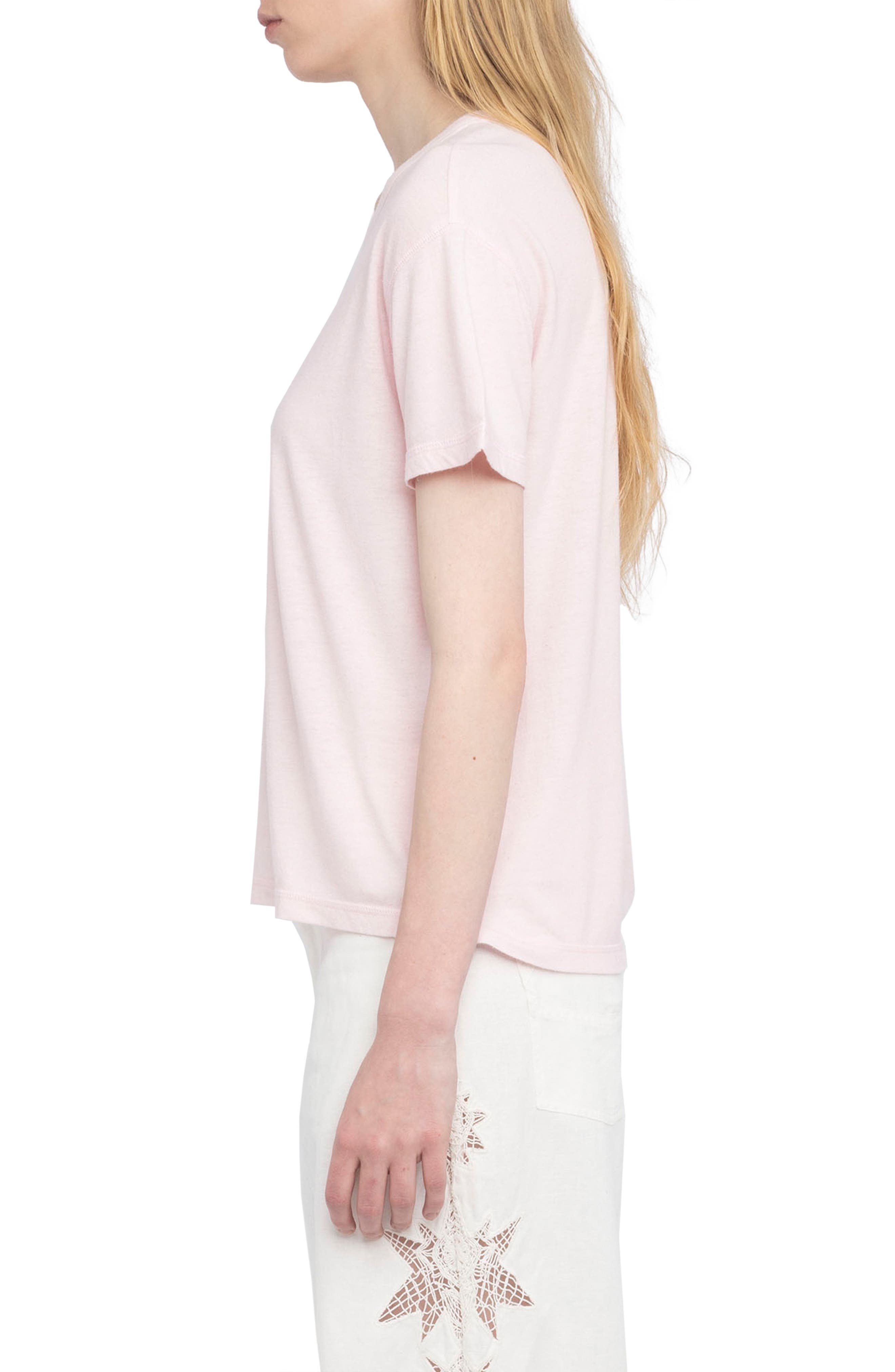 Zadig & Voltaire Marta Diamante Wings T-Shirt in Candy at Nordstrom - 3