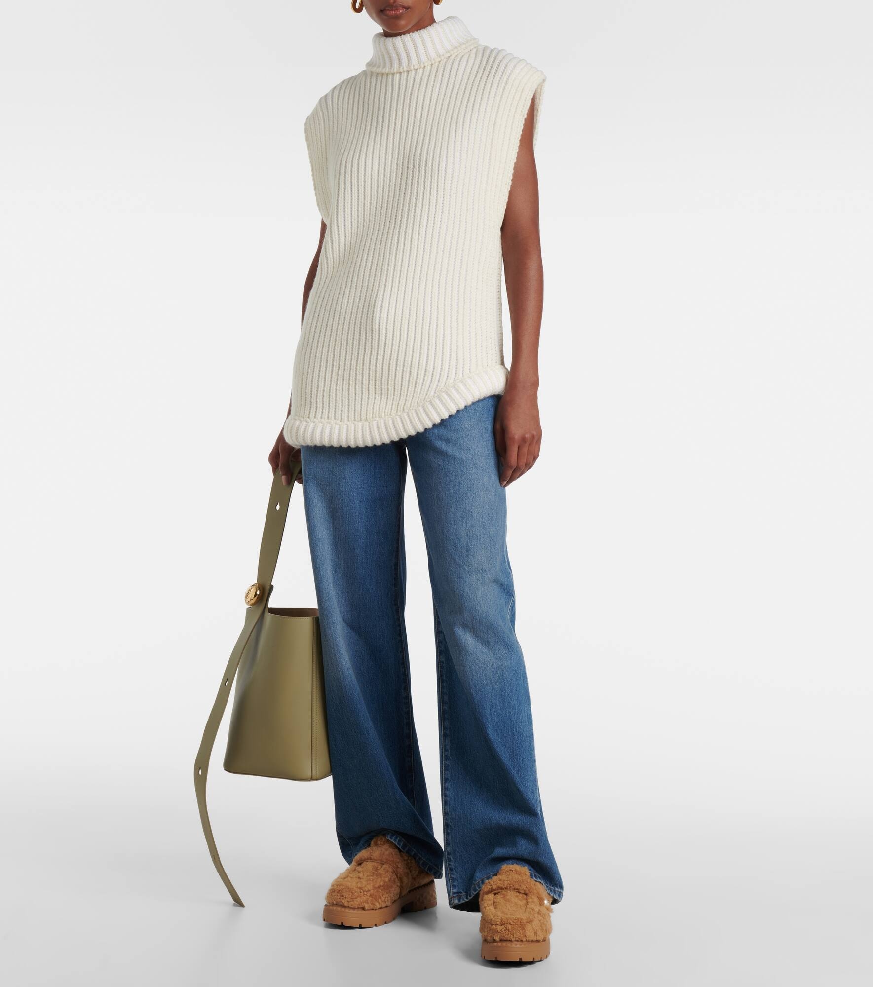 Shea shearling mules - 3