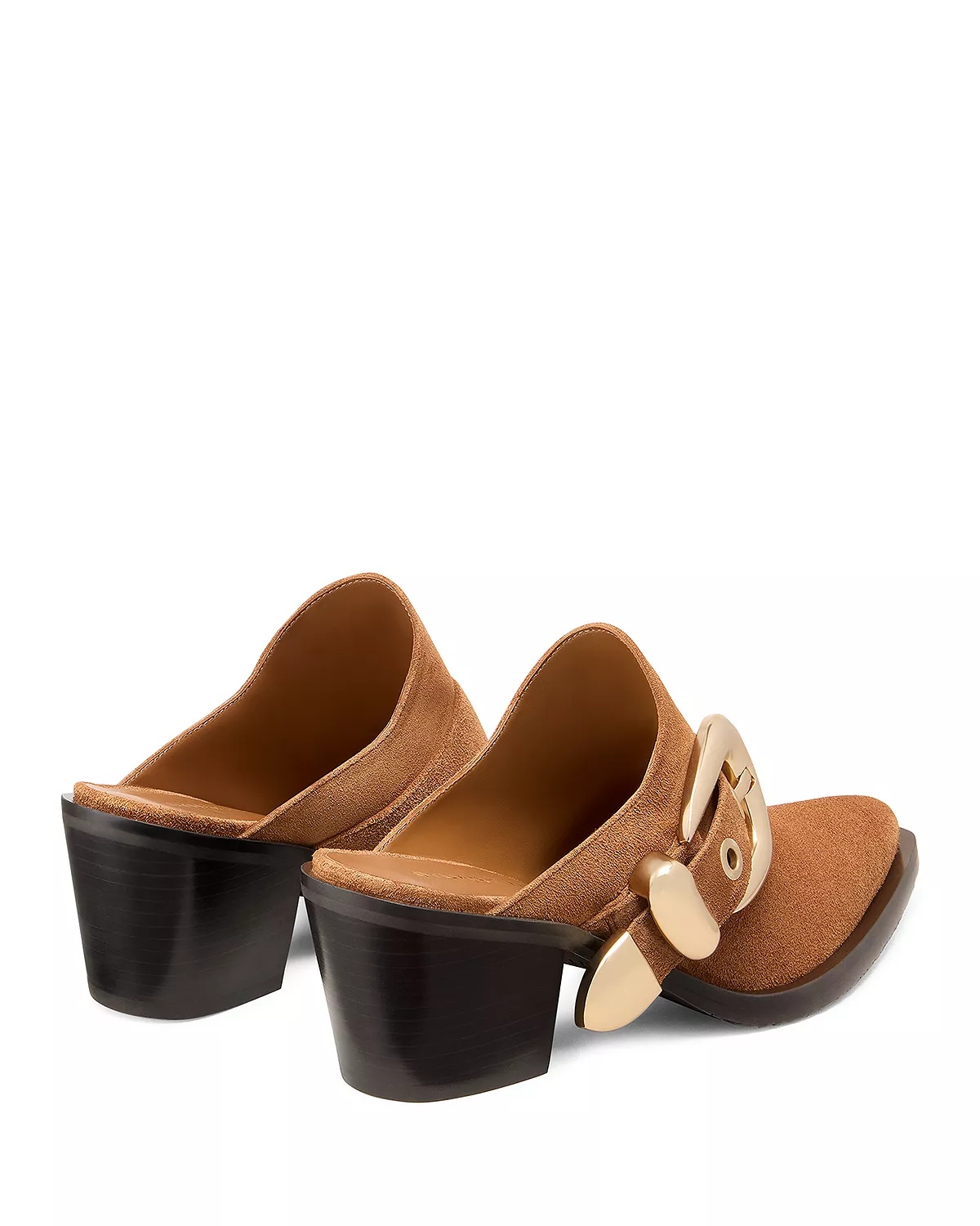 Women's Maven Almond Toe Western Style Block Heel Mules - 4