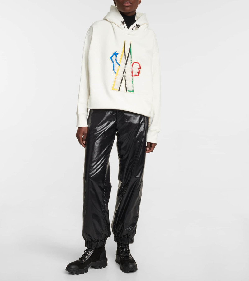 Moncler Grenoble Exclusive to Mytheresa – Logo fleece-lined cotton hoodie outlook