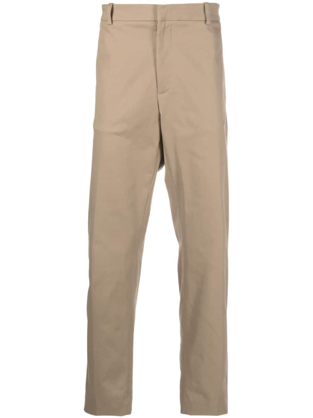 slim-fit cotton chinos - 1