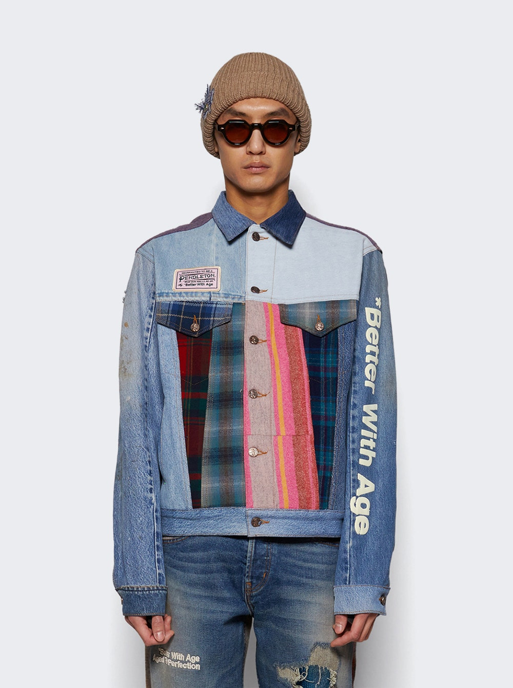 Albany Mixed Media Denim Jacket - 3