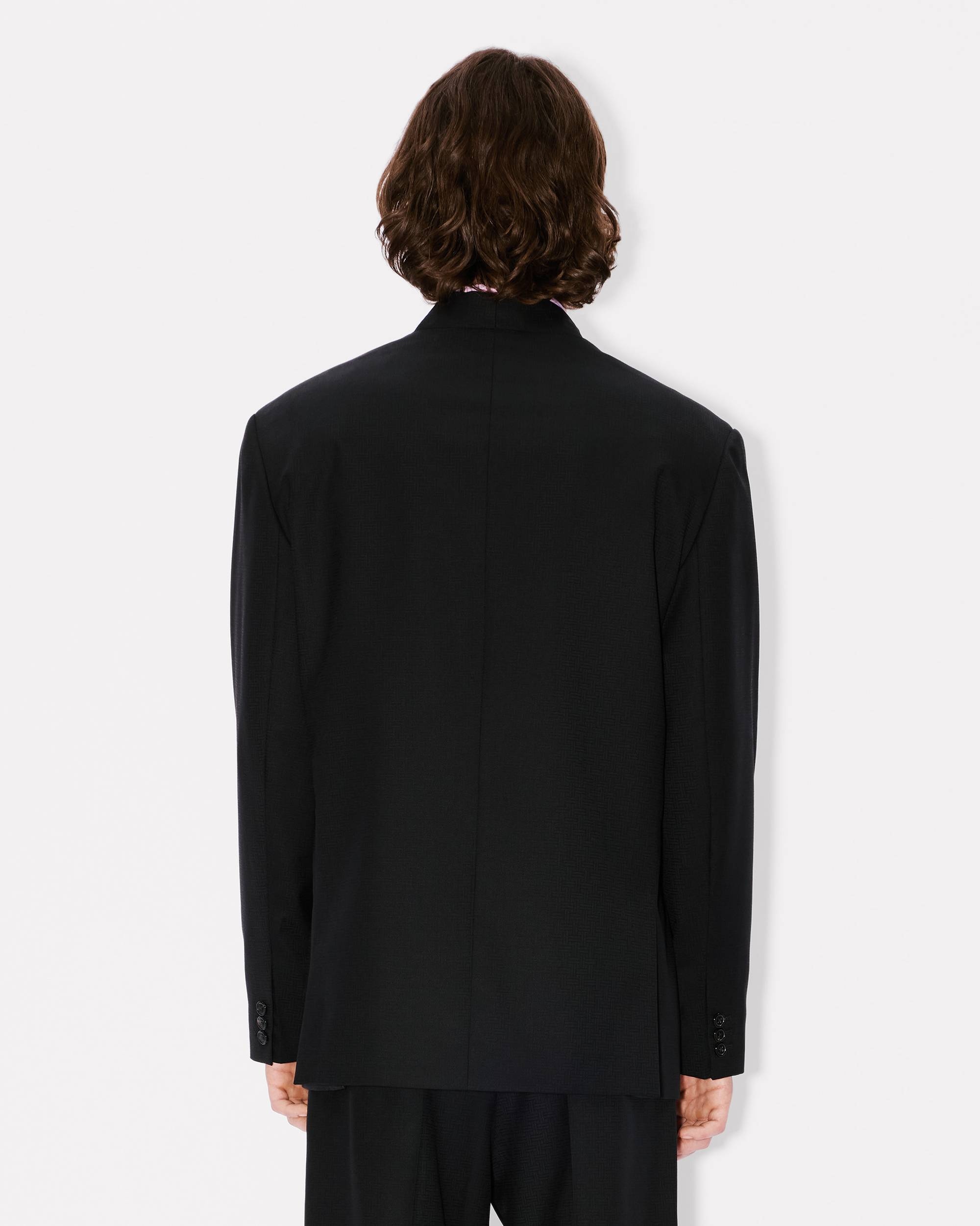 'KENZO Weave' kimono tailored jacket in wool jacquard - 5