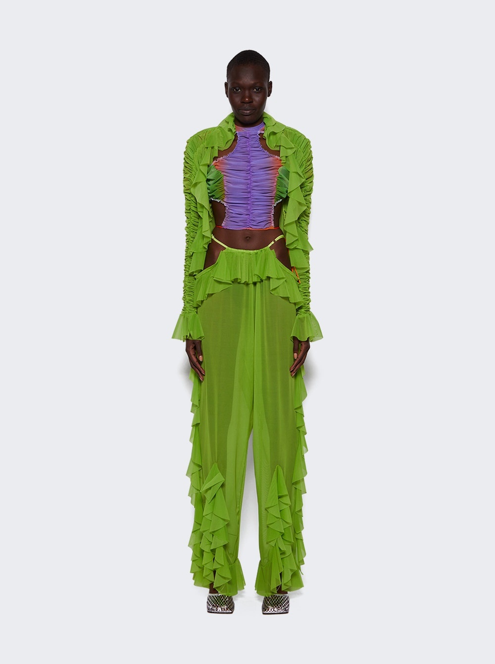 Mermaid Ruffled Pant Pistachio - 2