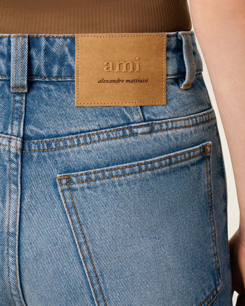 BLUE COTTON CLASSIC FIT JEANS 5