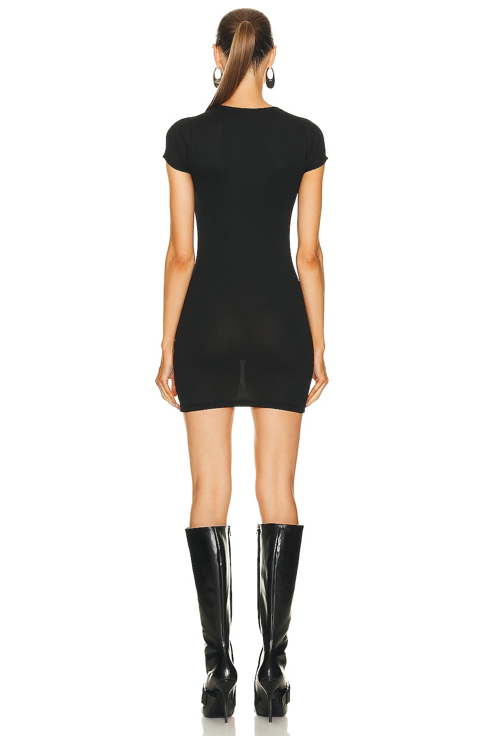 Short Sleeve Crewneck Dress - 3