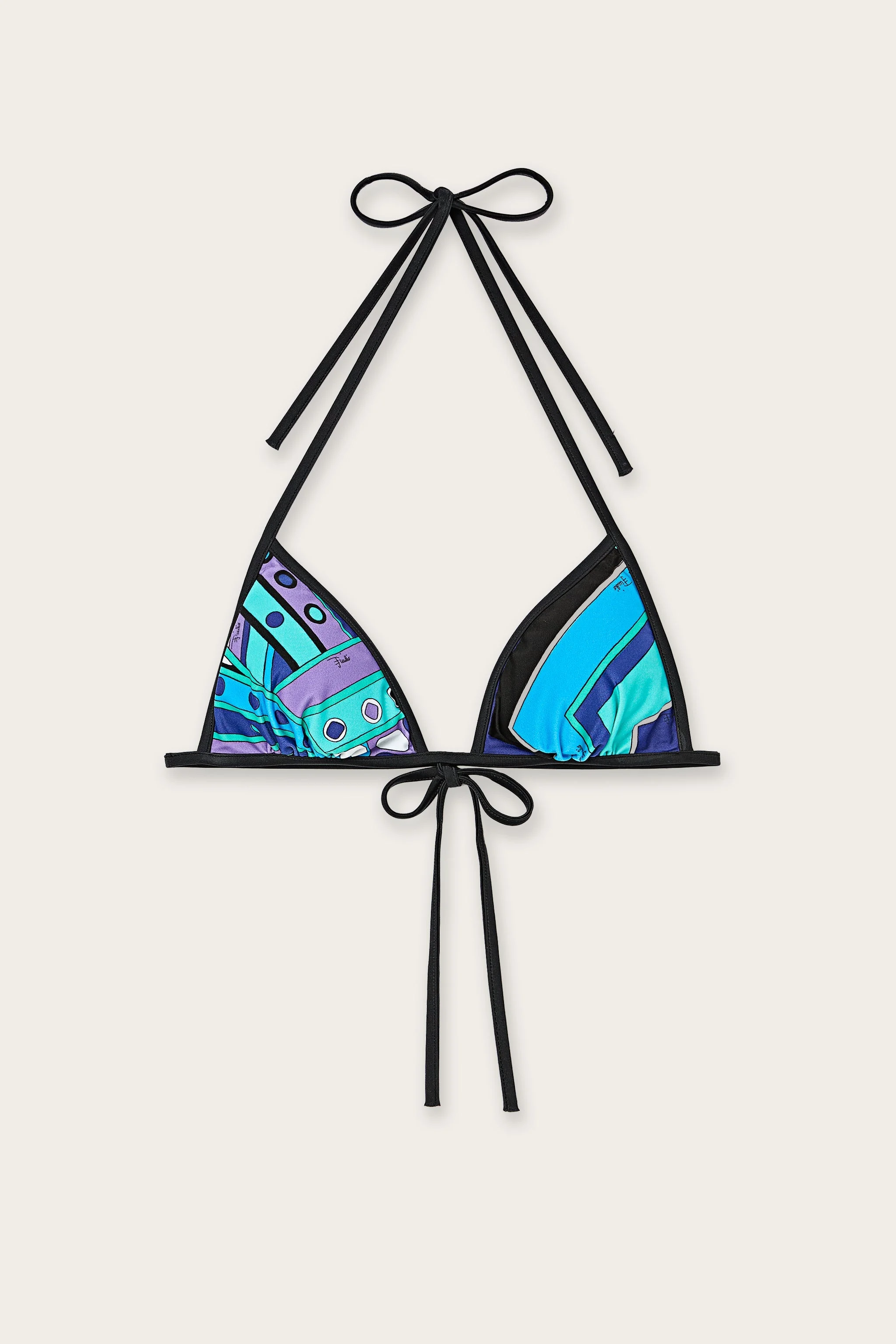 VIVARA PRINT TRIANGLE BIKINI TOP - 1