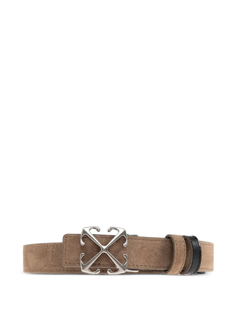 Arrows buckle suede belt 1