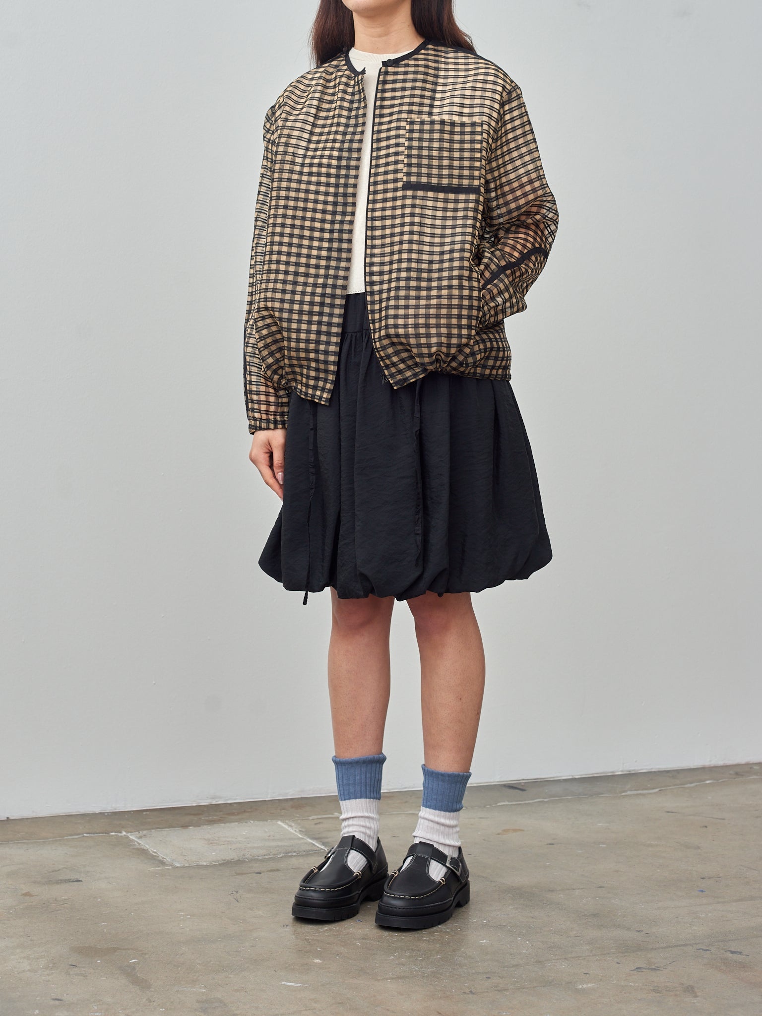 Organza Bomber Jacket - Vichy Check - 3
