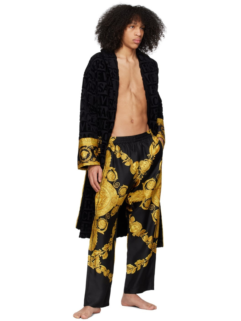 VERSACE Black Maschera Baroque Pyjama Pants outlook