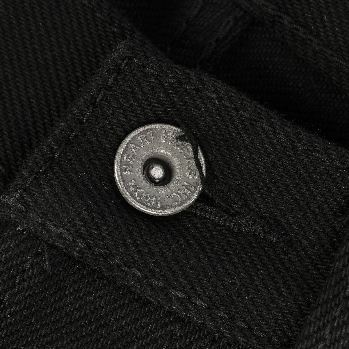 IH-777S-SB 21oz Selvedge Denim Slim Tapered Cut Jeans - Superblack Non-Fade - 13