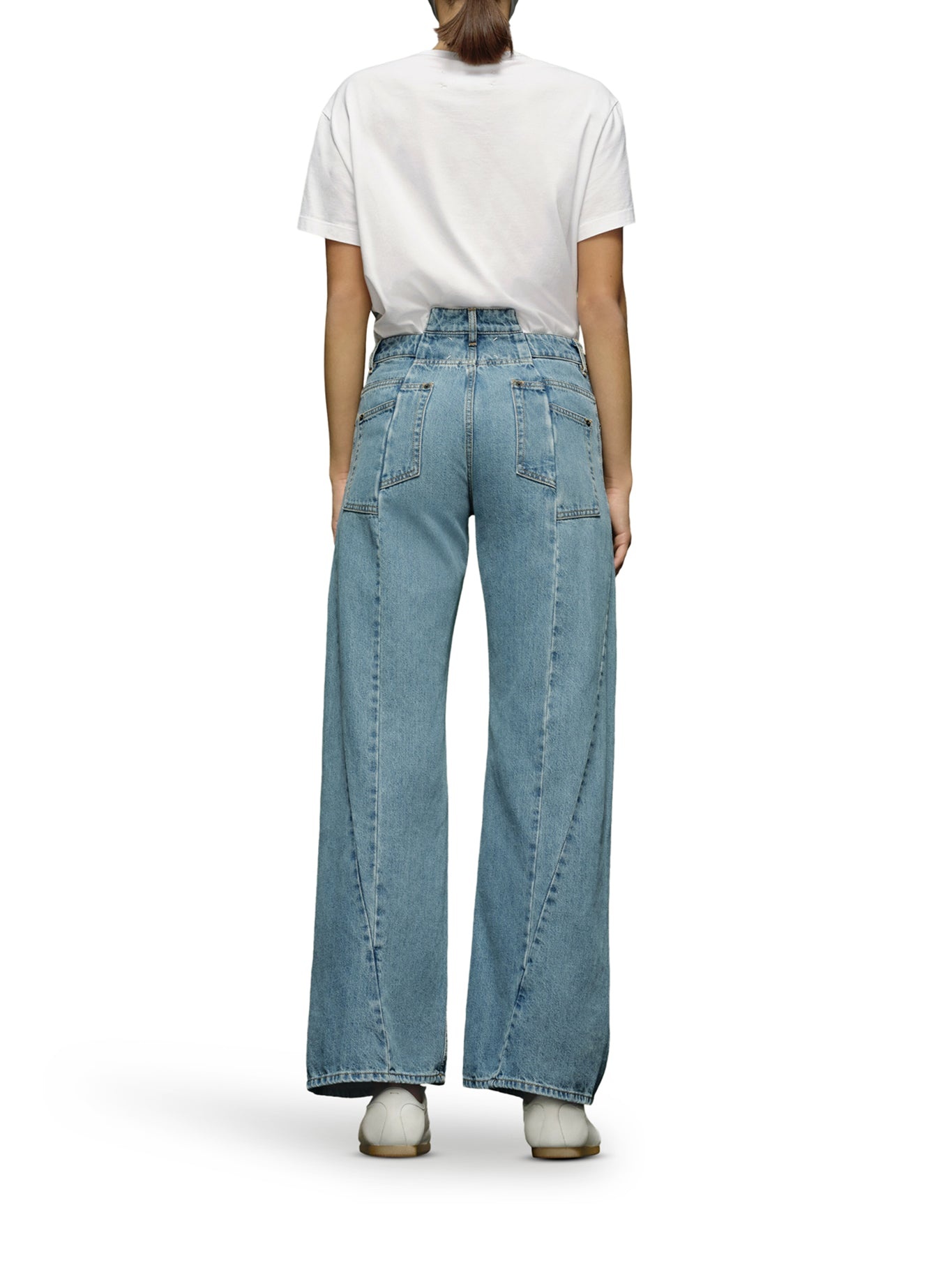 DENIM JEANS WITH CUT-OUT DETAIL - 3