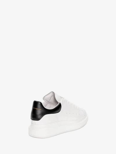 Alexander McQueen Men's Oversized Sneaker in White/black outlook