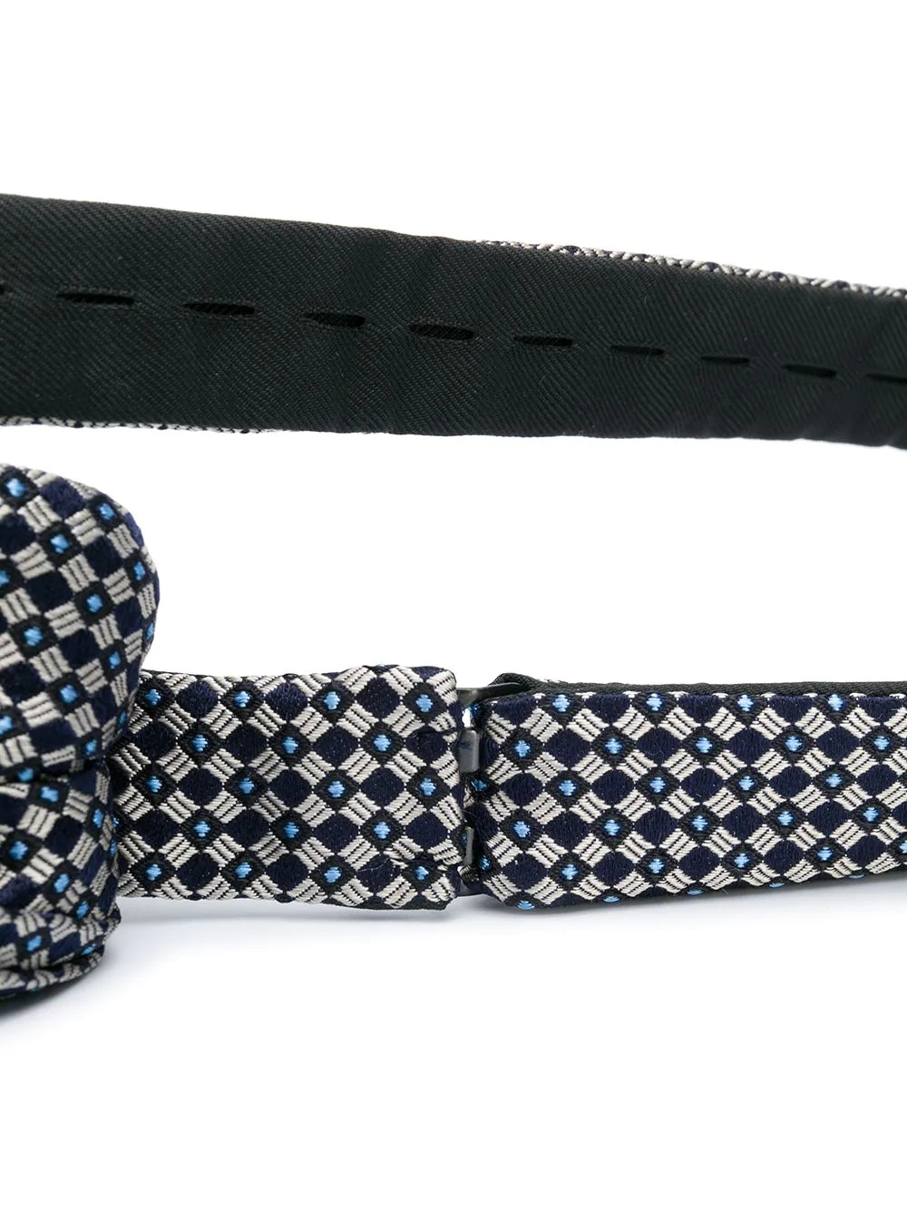 geometric silk bow tie - 3