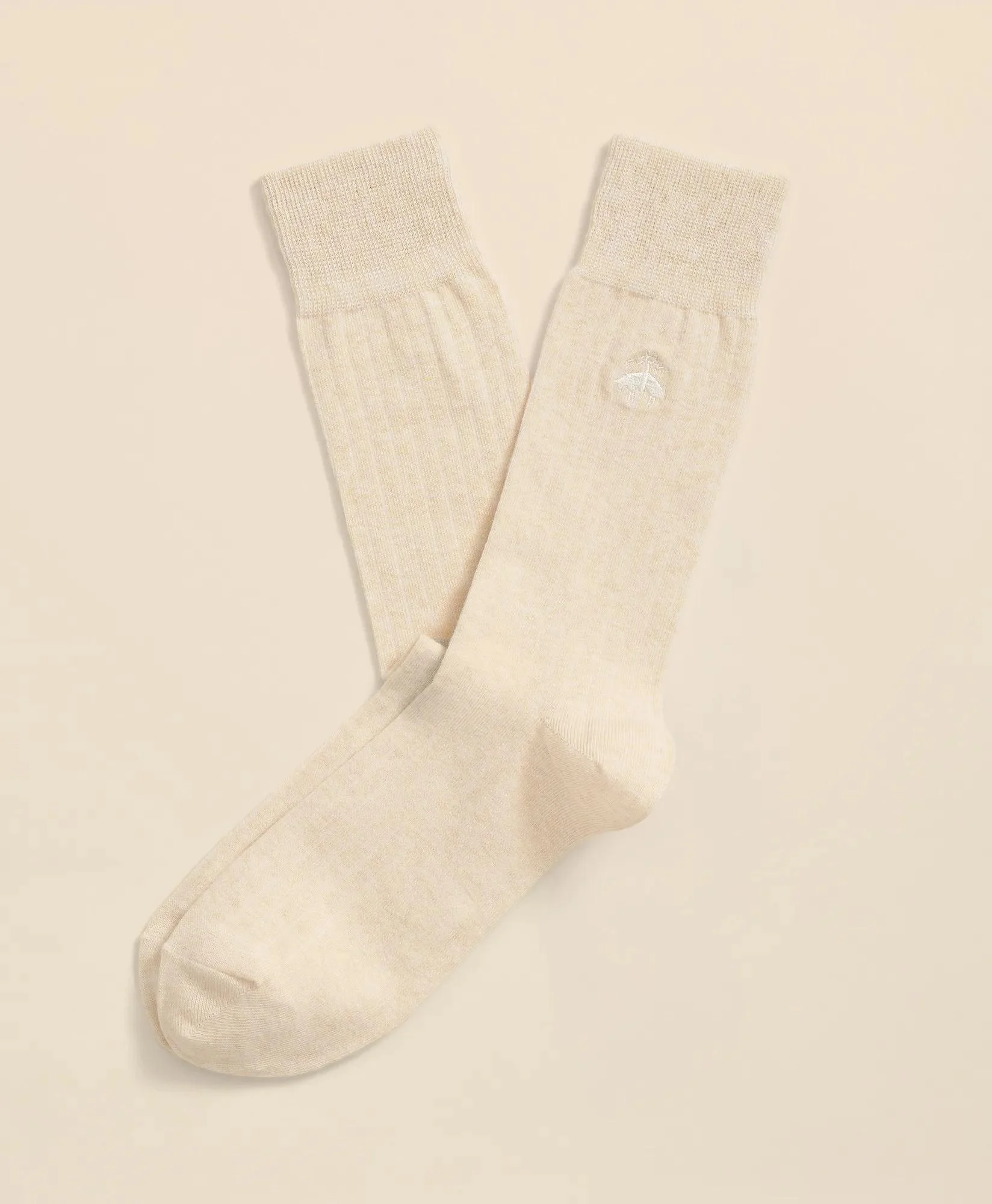 Cotton Blend Ribbed Socks - 1