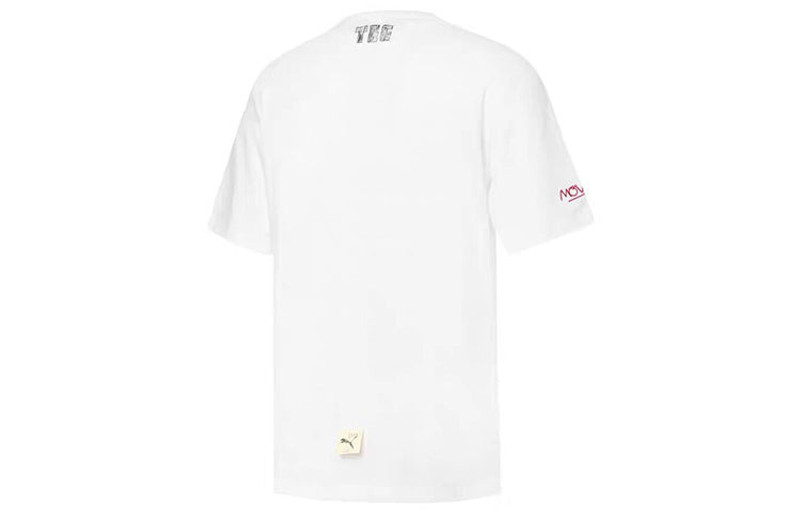 PUMA PUMA x Michael Lau Graphic Short T-Shirt 'White Blue' 531320-02 outlook