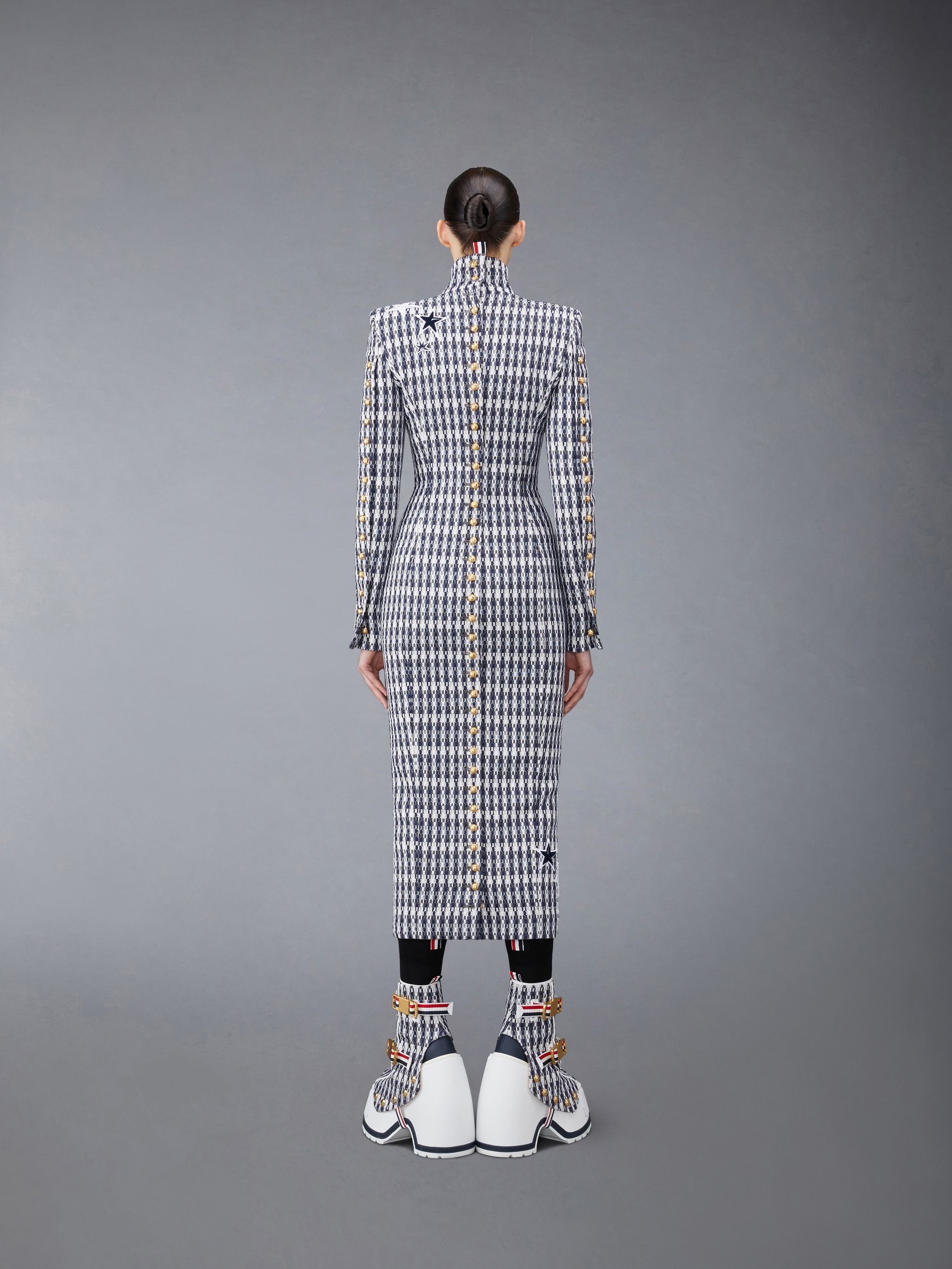 GROSGRAIN TWEED FITTED DRESS - 3