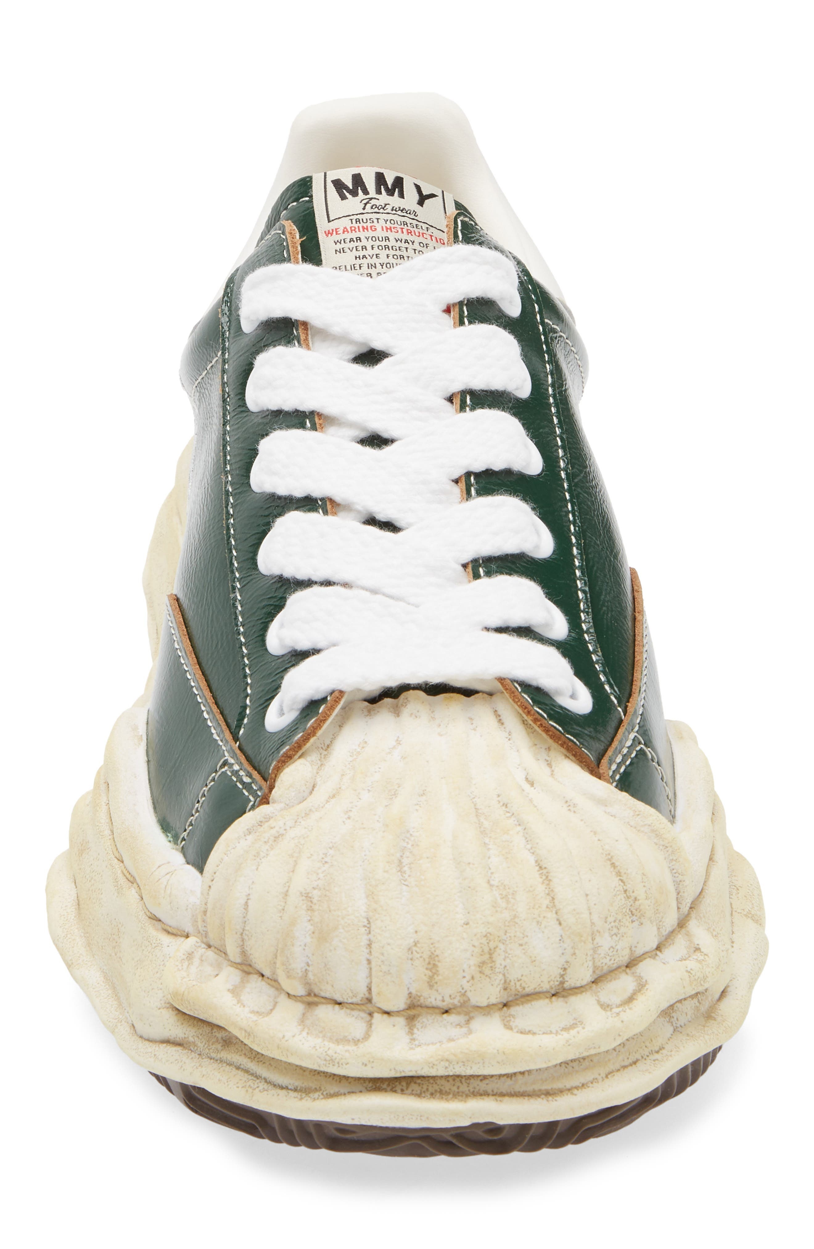 Maison MIHARA YASUHIRO Blakey OG Sole Leather Sneaker in Green at Nordstrom - 4