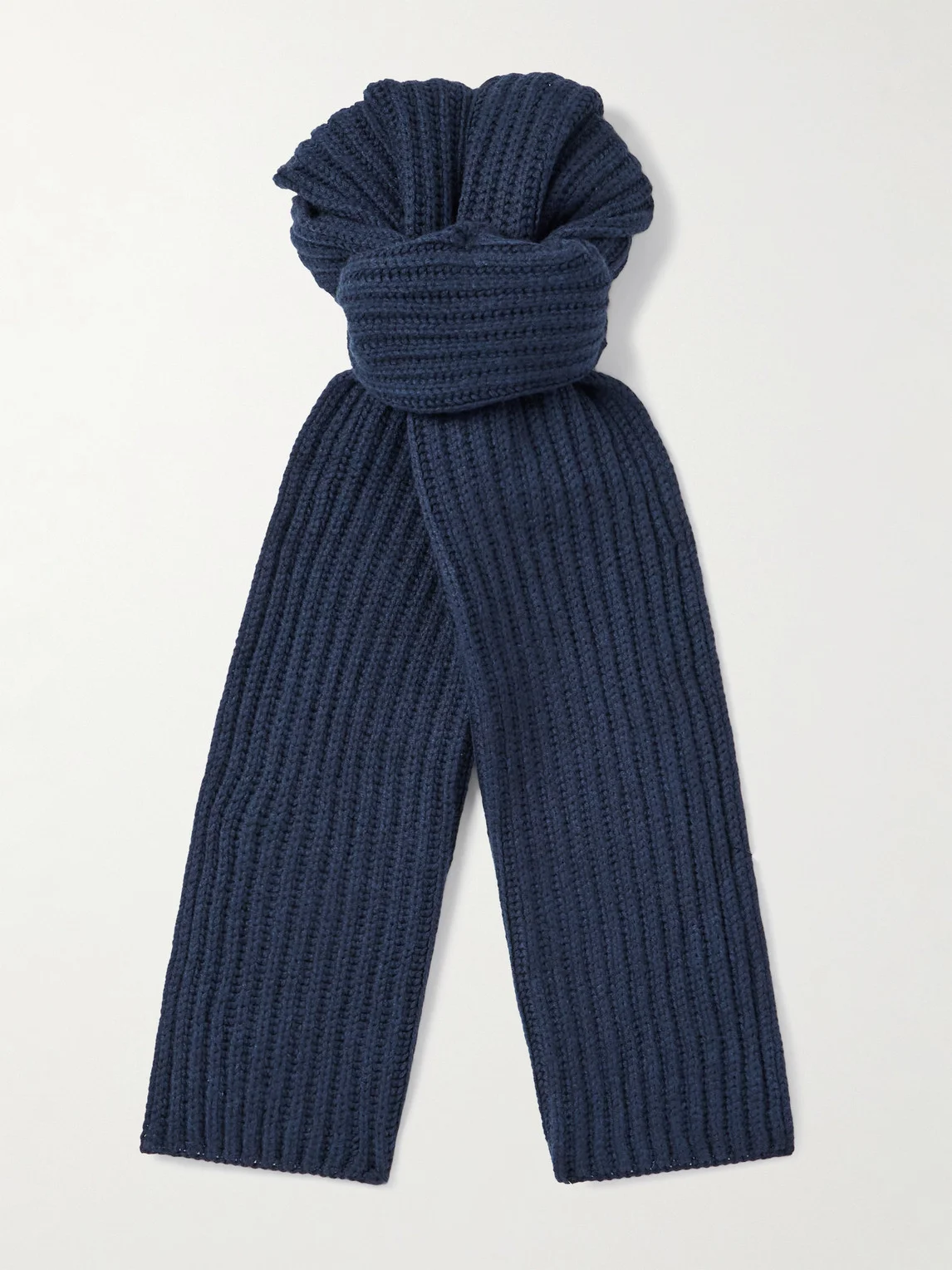 Ribbed Cashmere Scarf - 1