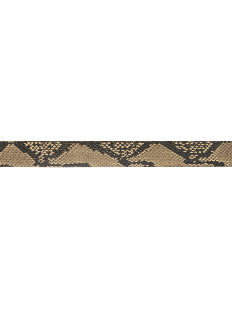 Dries Van Noten Beige & Black Leather Belt outlook