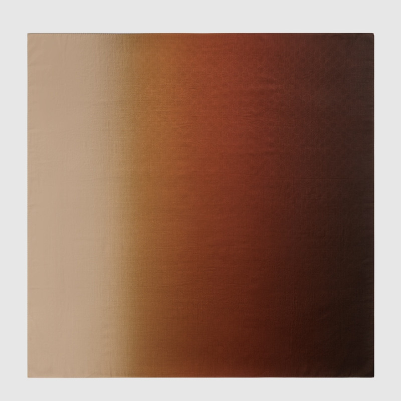 GG wool silk jacquard shawl 1