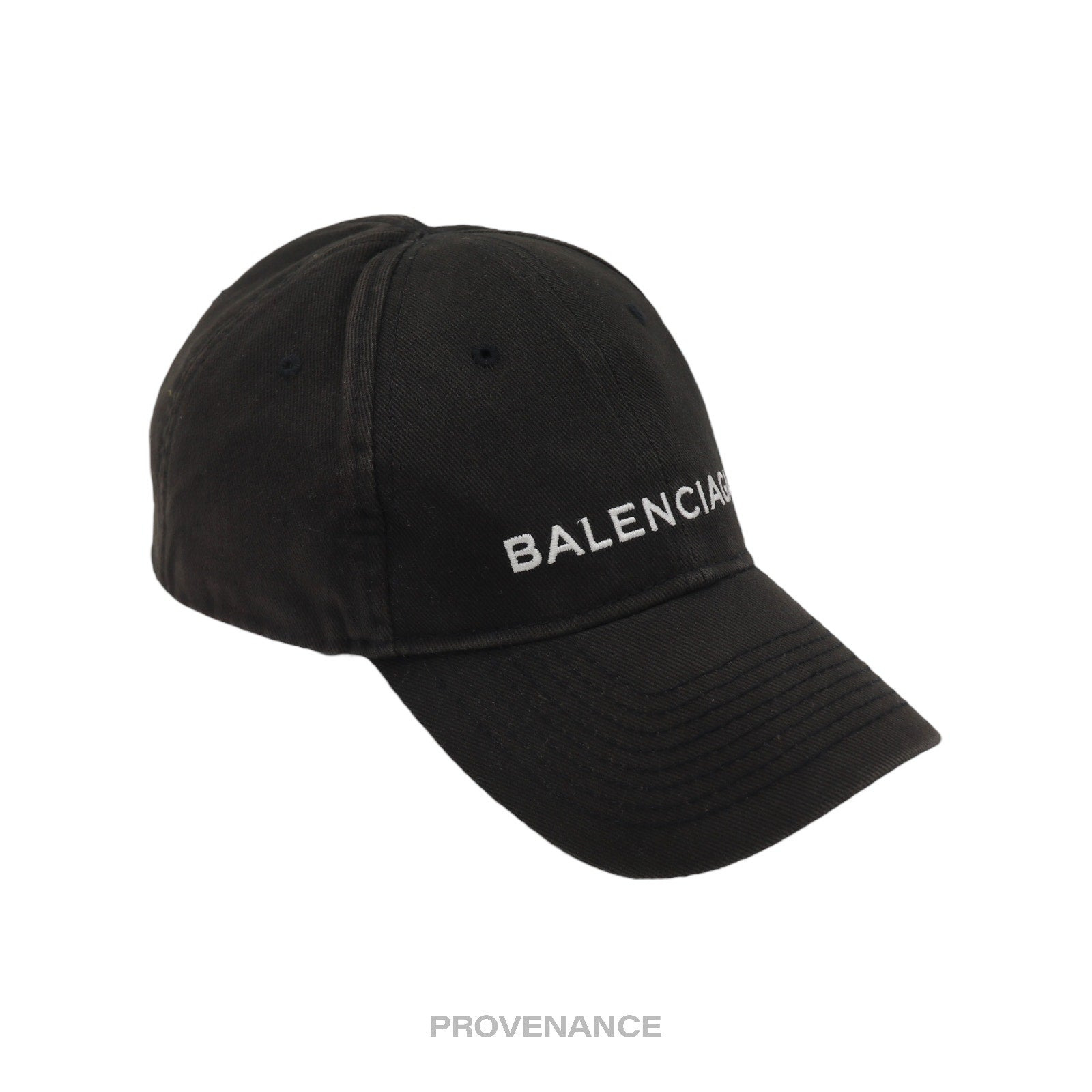 Balenciaga Embroidered Logo Cap - Washed Black - 3