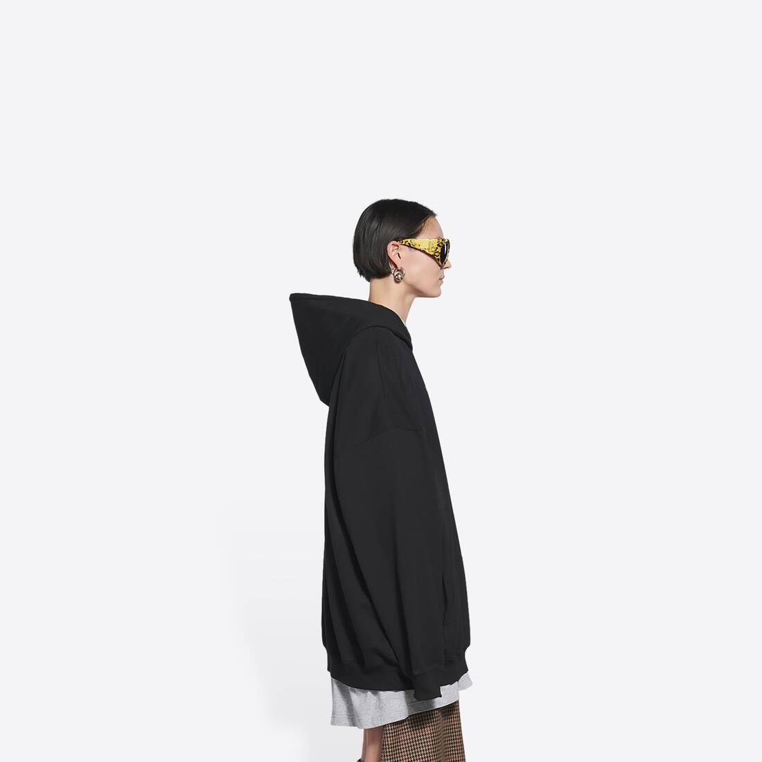 Couture Boxy Hoodie in Black - 4