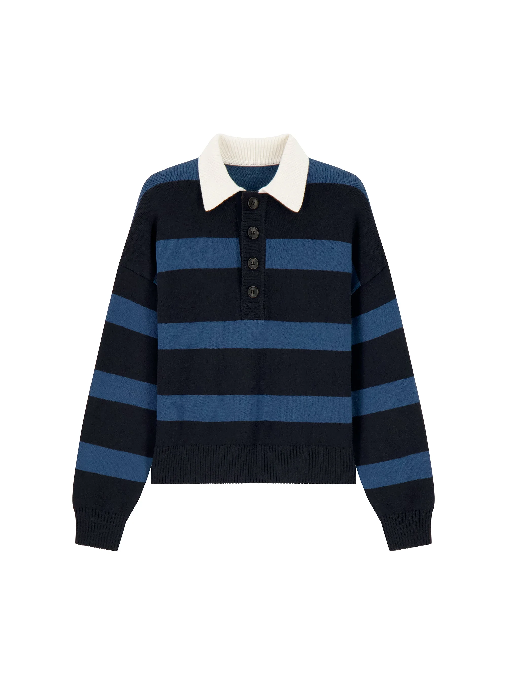 Alexa Cotton Polo Sweater - 1