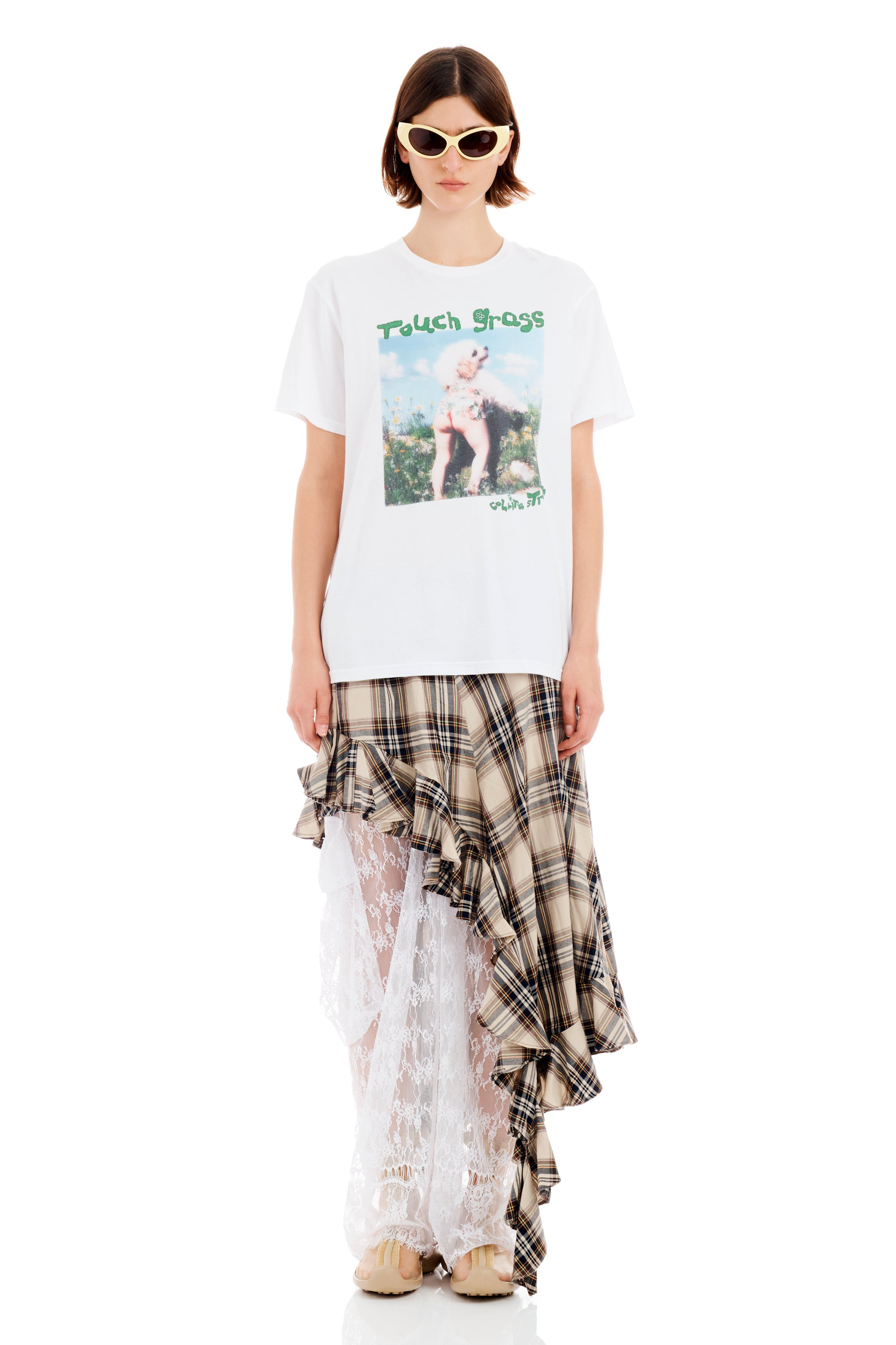 TOUCH GRASS GRAPHIC TEE - 2