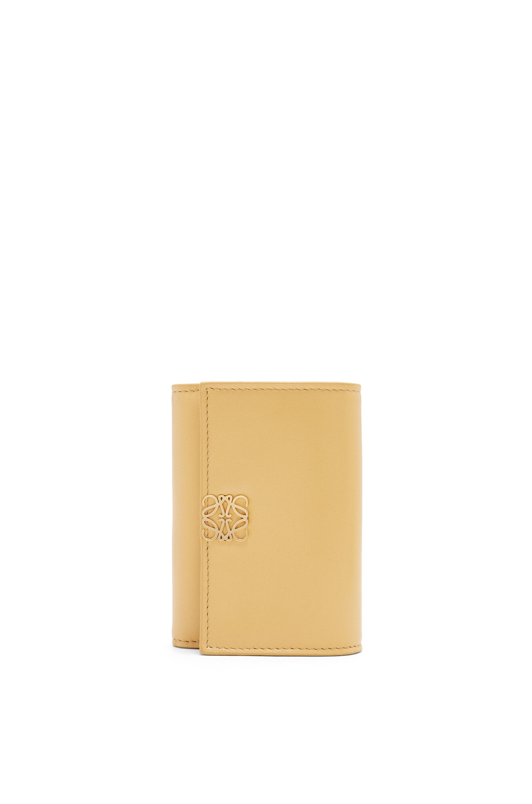 Puffer Anagram small vertical wallet in shiny nappa calfskin - 1