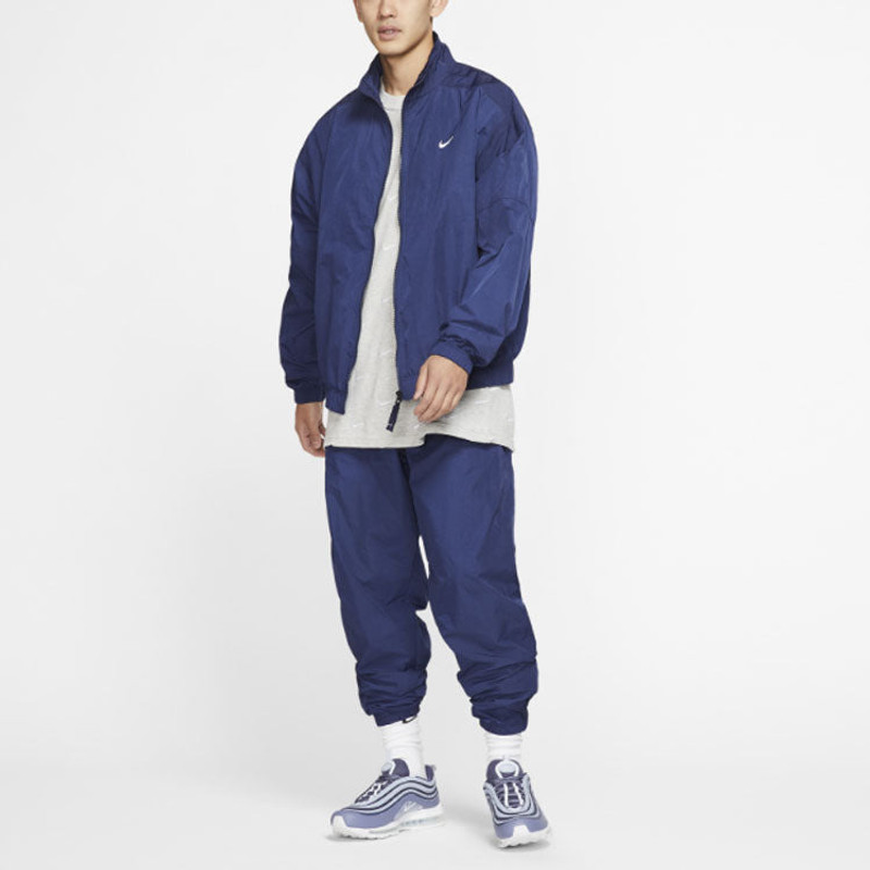 Nike Men's Nike NRG Track Sports Stand Collar Jacket Blue CD6543-410 outlook