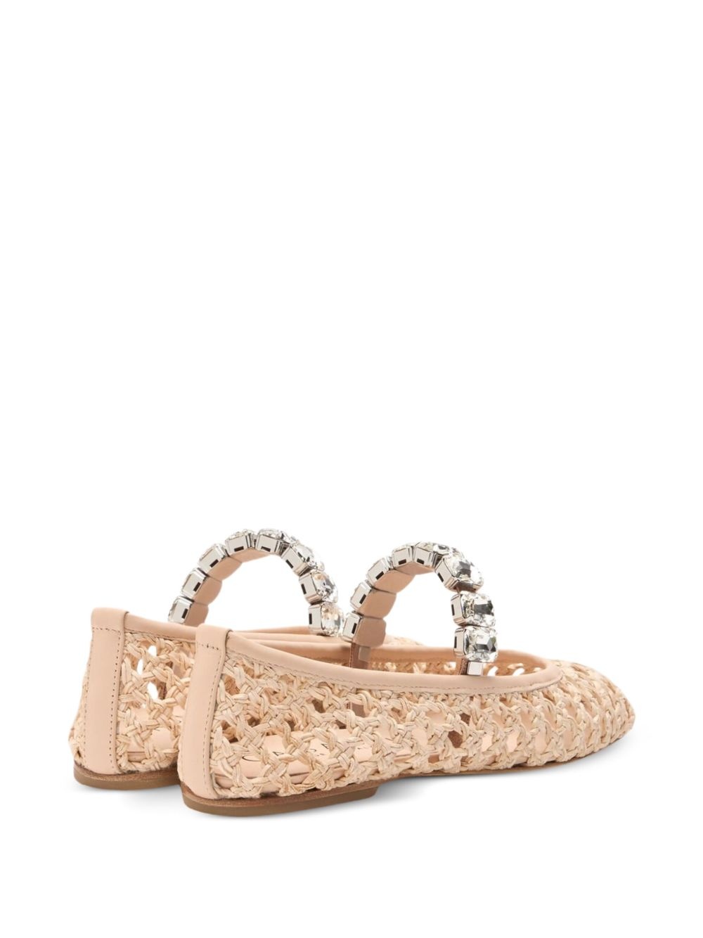 Versilia crystal-embellished ballet flats - 3