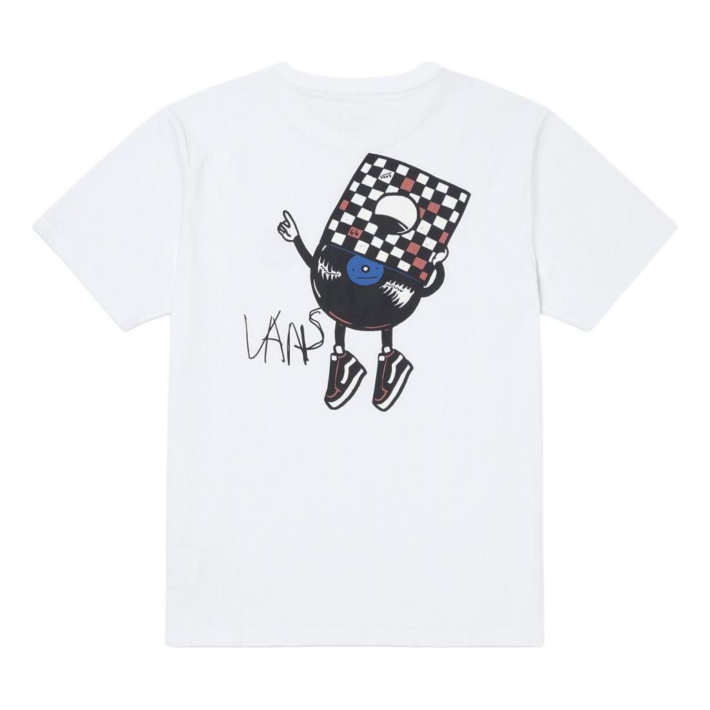 Vans Logo Printed T-Shirt 'White Black' VN000GPX-WHT - 2