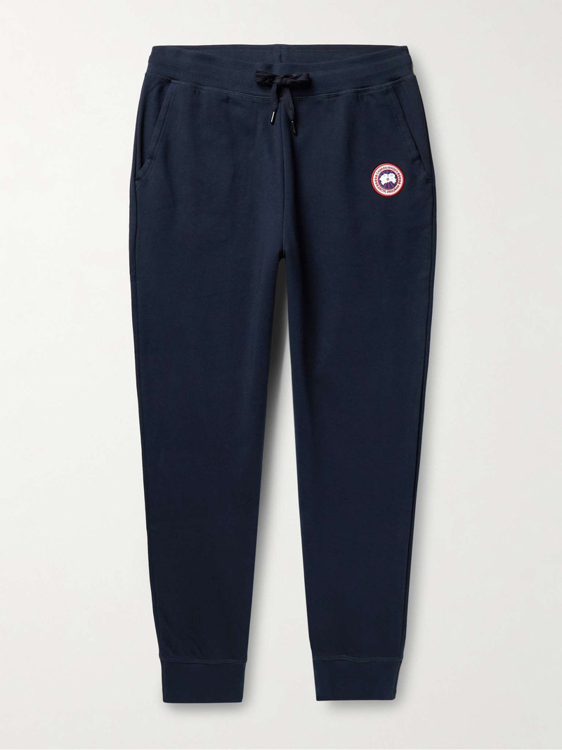 Huron Tapered Logo-Appliquéd Cotton-Jersey Sweatpants - 1