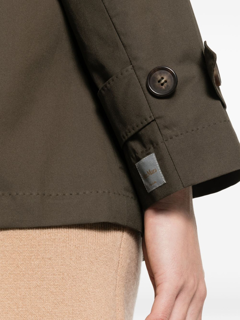 logo-patch double-breasted coat 5
