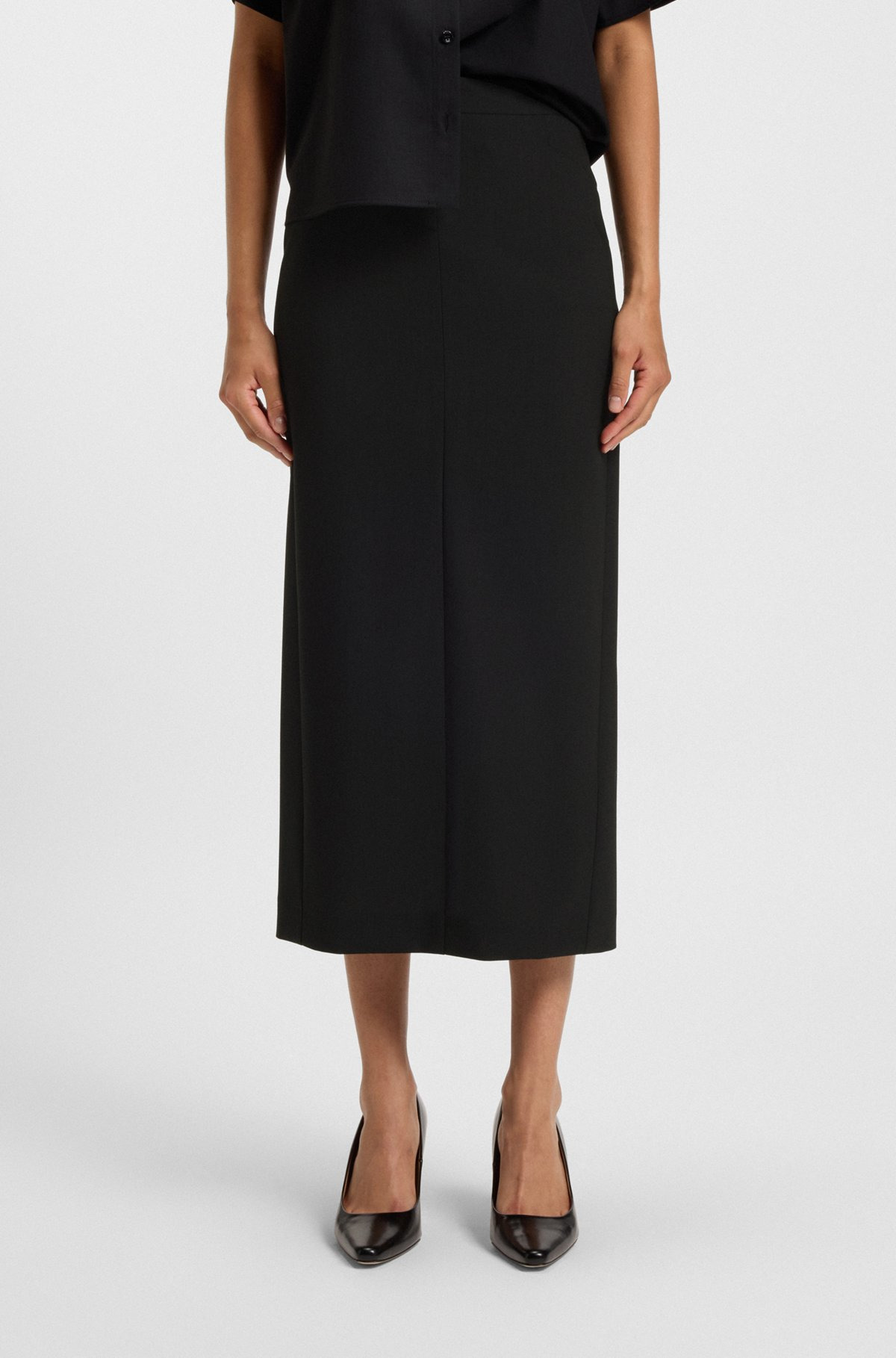 PENCIL SKIRT IN WOOL - 2
