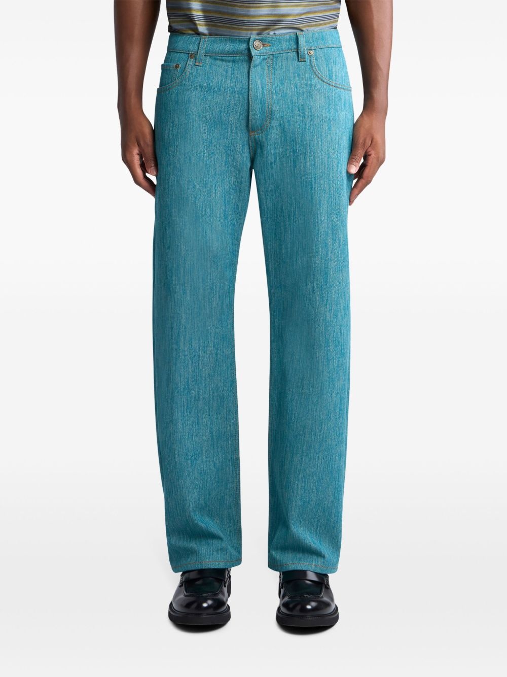Pegaso-button jeans - 3