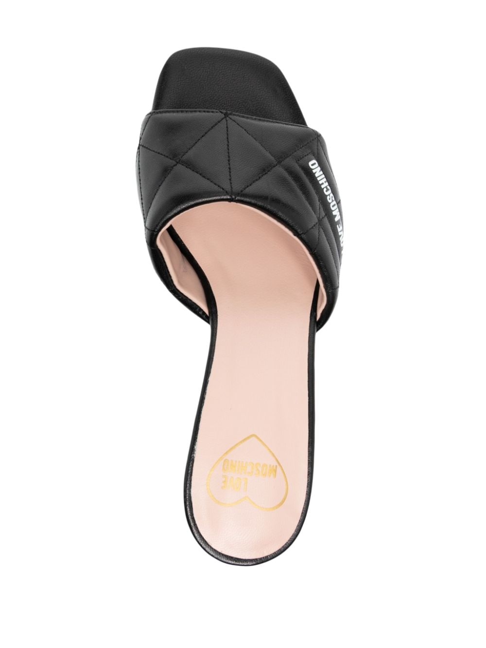 50mm quilted leather mules - 4