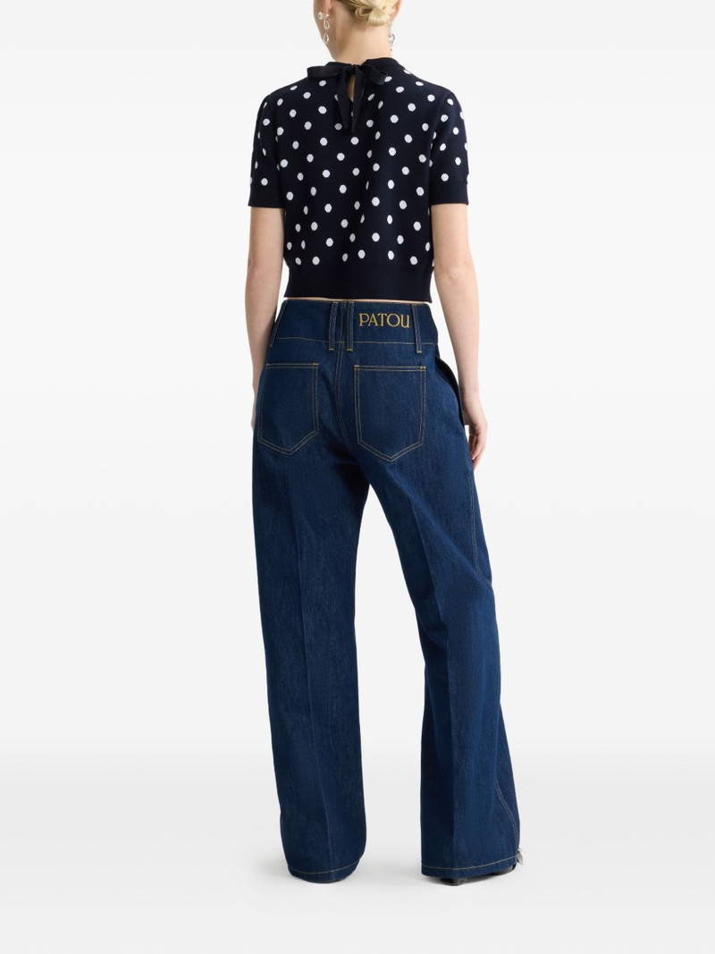 polka-dot knitted T-shirt 3