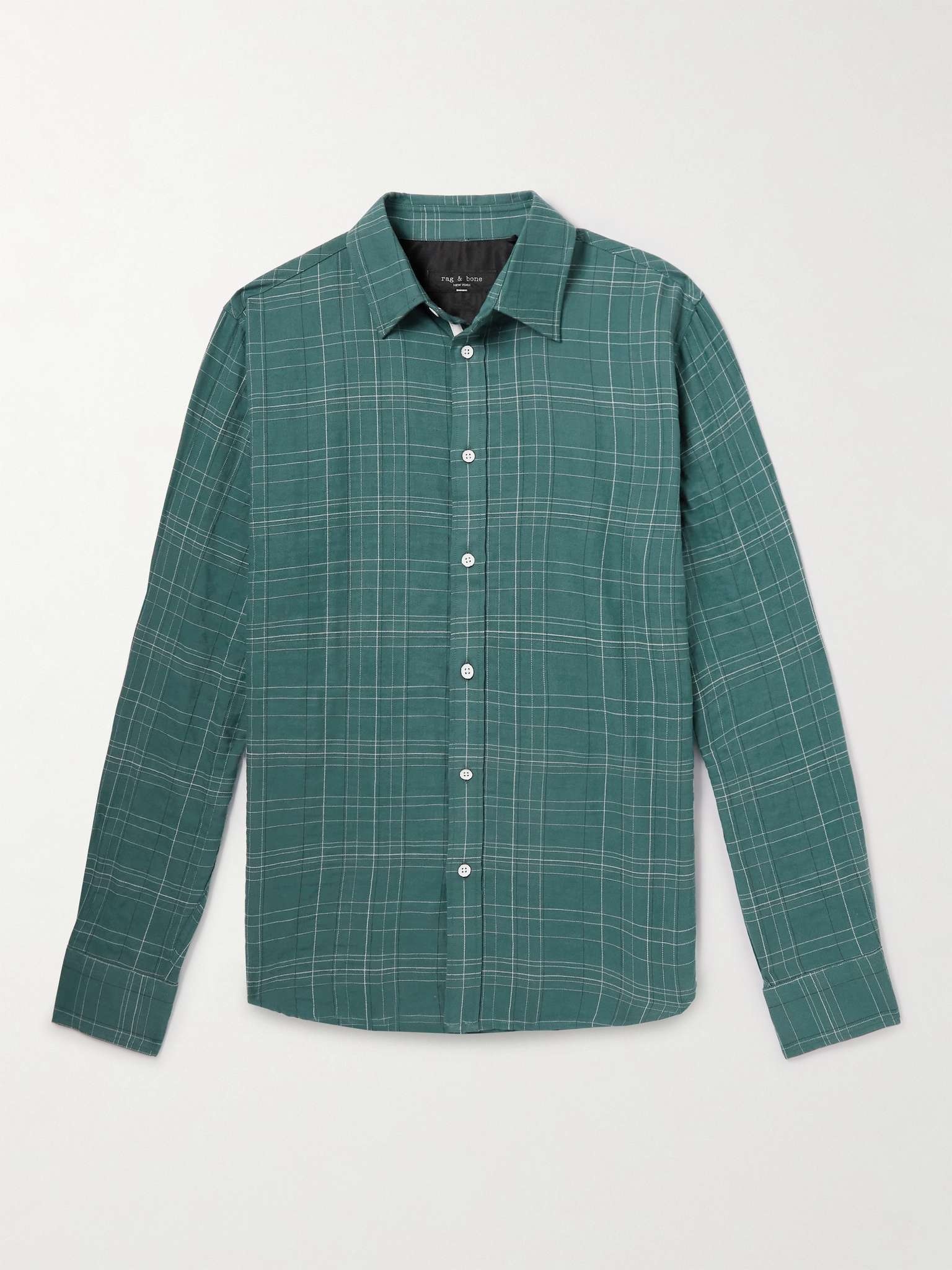 Gus Checked Cotton-Blend Flannel Shirt - 1