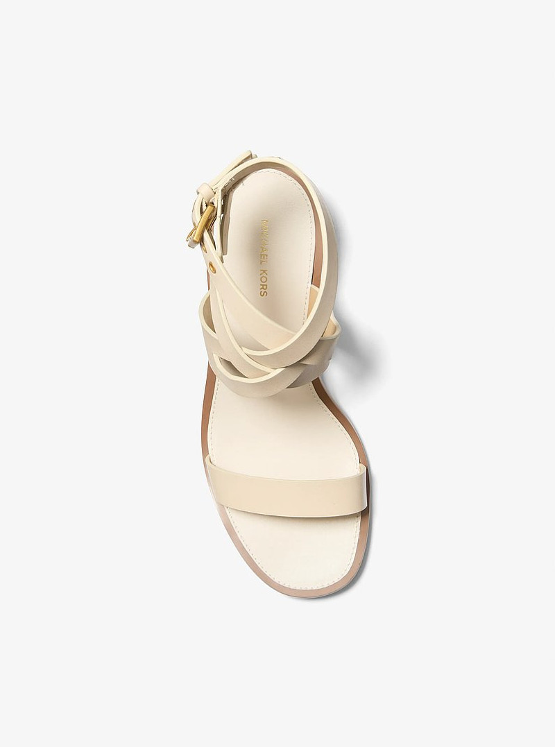 Irene Leather Kitten Heel Sandal 3