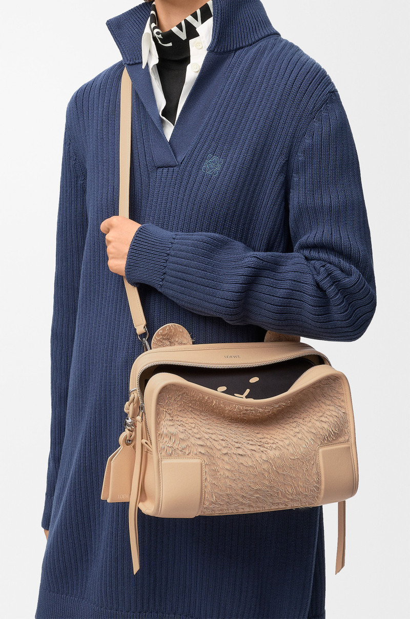 Medium Lion Fringed Cut Amazona 180 bag in nappa lambskin 4