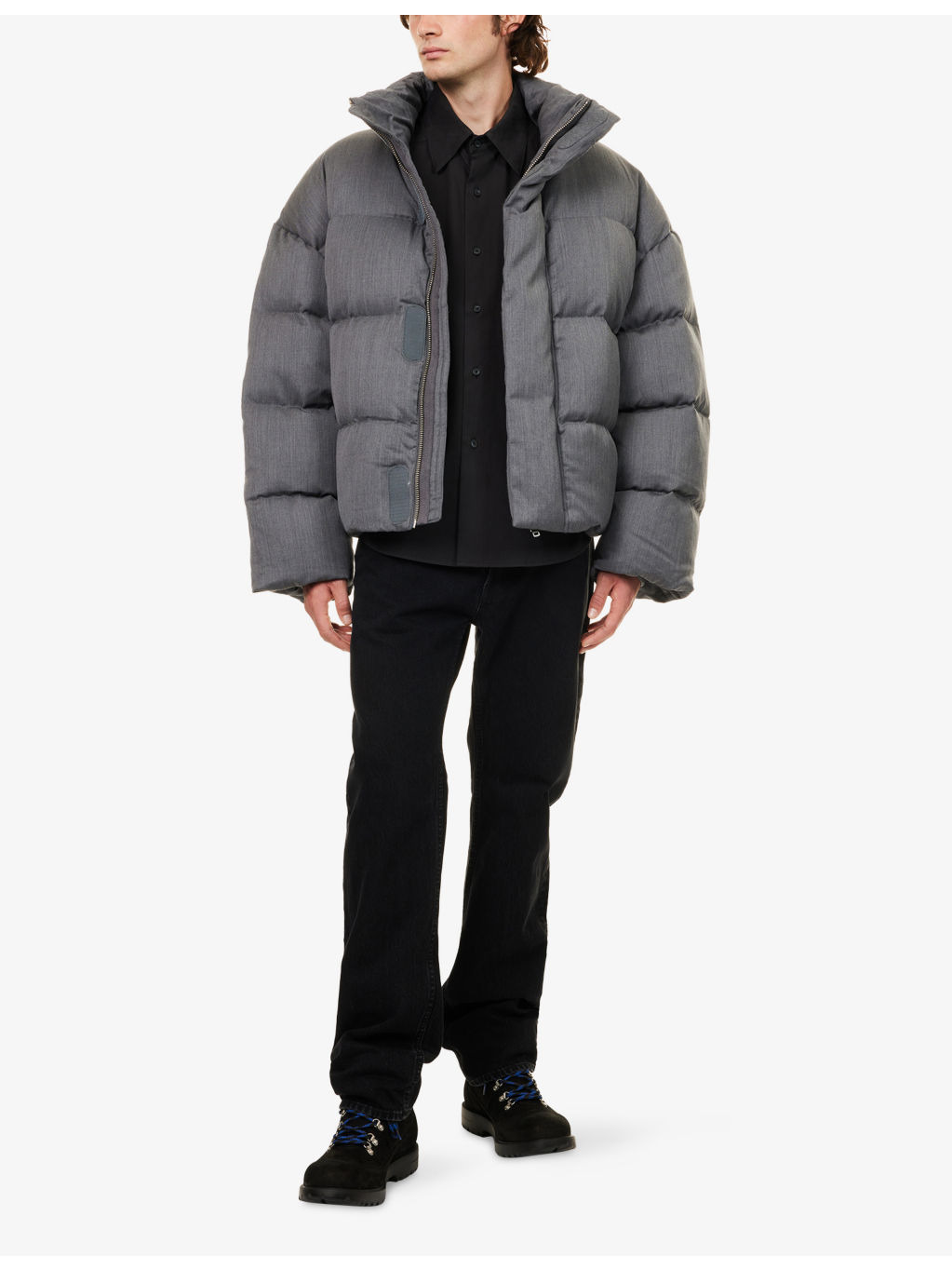 MML High-Neck Wool Blend Puffer Jacket - 2