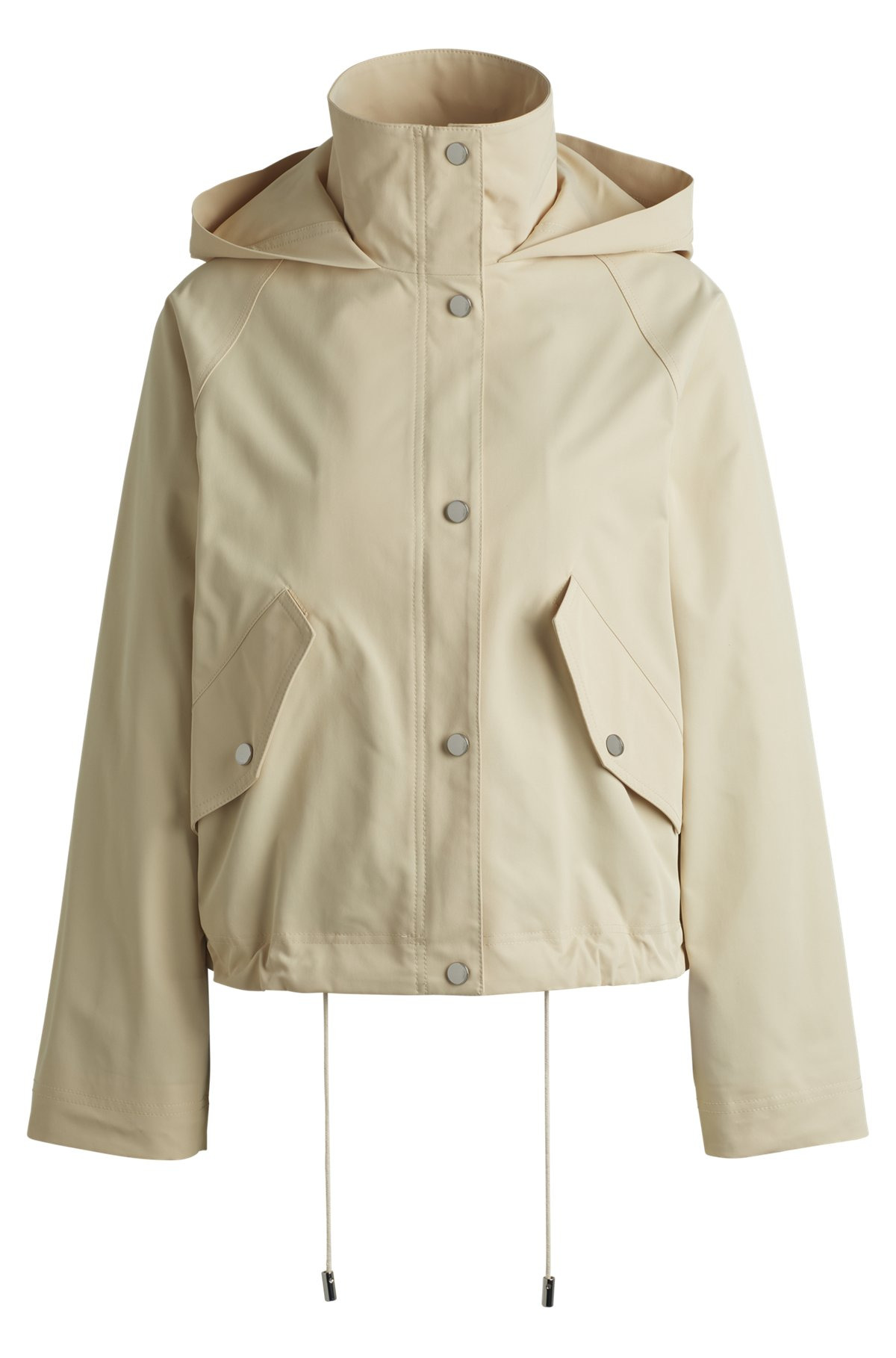 HOODED PARKA JACKET IN WATER-REPELLENT FABRIC - 1