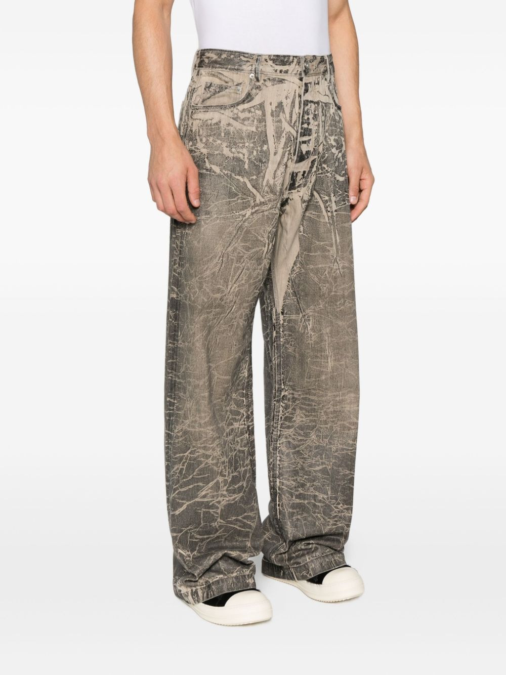 distressed cotton jeans - 3